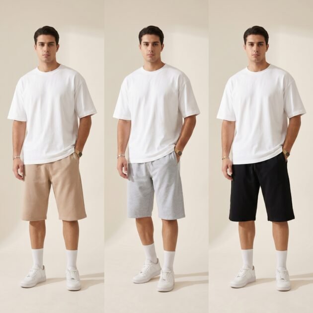Wide Short OverSized – شورت رجالي واسع بقصة عصرية